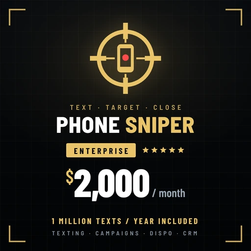 Phone Sniper Enterprise plan, $2,000 a month